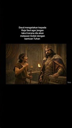 David fights Goliat #biblestory #bible