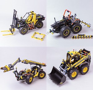 LEGO MOC-104492 4in1 Construction Vehicles pack (42081 c-model) (Technic 2022)