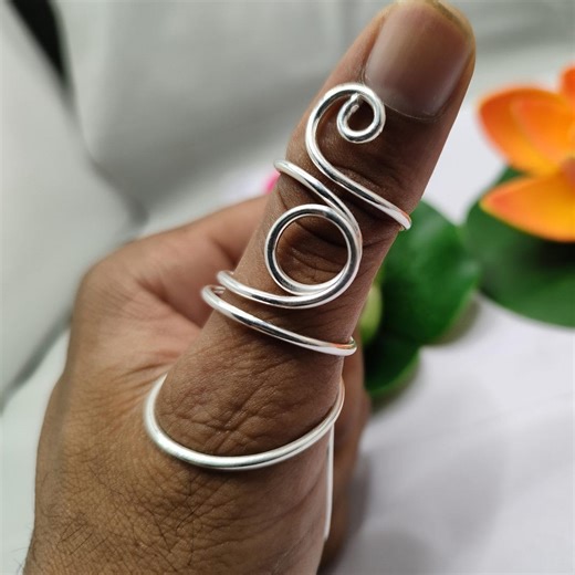 Sterling Silver Plated Arthritis Splint Ring, Thumb & Finger Support - Etsy