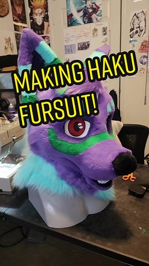 Creating a Digitigrade Fursuit of Haku Husky!
