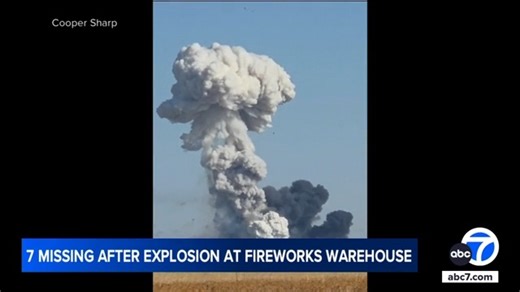 Seven people remain unaccounted for after a massive explosion at a fireworks warehouse in Northern California that sparked a fire and forced evacuations. See the full story here: https://abc7.com/post/video-shows-massive-explosion-fireworks-facility-northern-california/16912433/ | ABC7 Morning Show