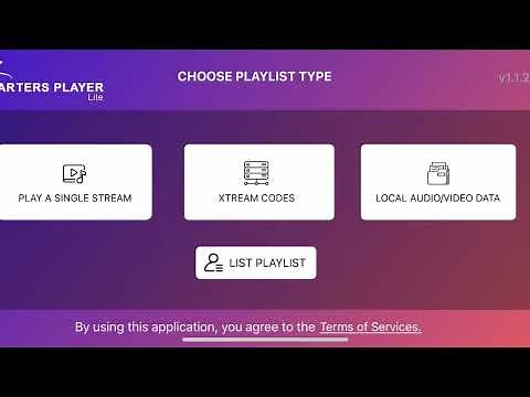 Smarters Player lite - app overview