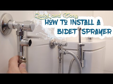 How to install a handheld Bidet Sprayer // DIY Toilet Bidet