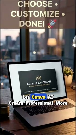 Create a Professional Business Card with Canva AI 🚀
