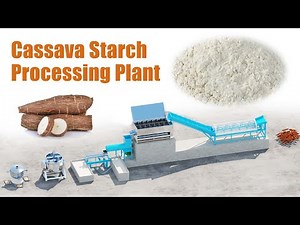 Complete Cassava Starch Processing Plant | Tapioca Starch Making Machine Supplier #cassava