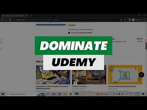 How To Dominate Udemy With A New Course (Udemy Marketing)