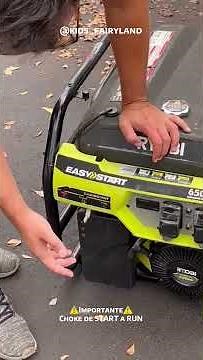 Ryobi Generator Start-Up Guide | Quick & Easy ⚡
