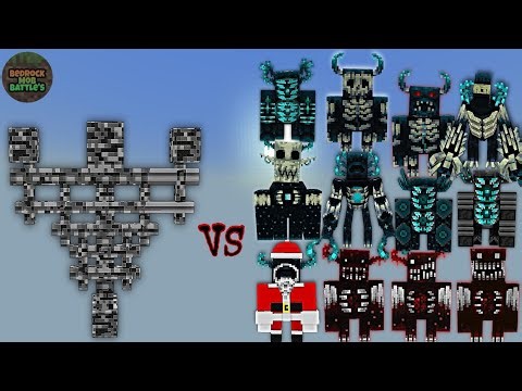 Bedrock Witherzilla vs Warden Plus | Minecraft Bedrock | Mob Battle