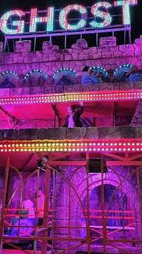 GHOST TRAIN, the Phantom Train and its Monsters - Evening at the 2023 Throne Fair - Off Ride !