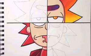【Rick and Morty】以四种不同的App灵感来画Rick(二)
