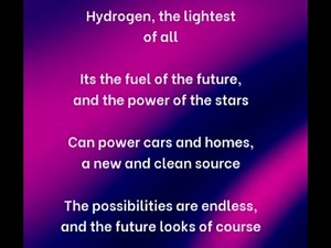 lyrics of the Hydrogen song #lyrics #music #hydrogen #song #newmusic #newsong #musicvideo #science