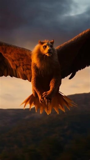 Griffin in 4K - Epic Cinematic Animation (Soaring Through a Storm)