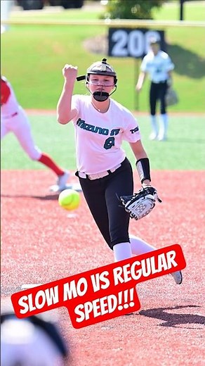 🥎Slow-Mo vs Regular Speed:Could You Hit This Pitch? #shorts