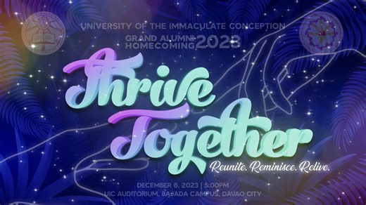 HEY, UIC ALUMNI! EYES HERE 👀 7 DAYS TO GO before the UIC Grand Alumni Homecoming 2023! Mark your calendars this December 8, 2023, as we celebrate our shared UIC experience. Join us for a night of fun and laughter, reconnecting with old friends and making new ones 😉 __________________ 🎫 Tickets are almost sold out, so don't miss out on this once-in-a-lifetime experience! GET IT HERE: 📍 Alumni Office, 2nd floor Assumption Hall Building (Beside Gate 3) *Tickets are priced at ₱800 only WITH DINN