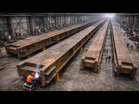Inside Mega Steel Fabrication for Massive Build. Heavy Industry Manufacturing Technology Documentary