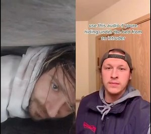 6.4K views · 10K reactions | I can’t find the other person @ :( #usethisaudio #underthebed #scary #eee #squeal #meme #shitpost | Yeoldemiller | Facebook