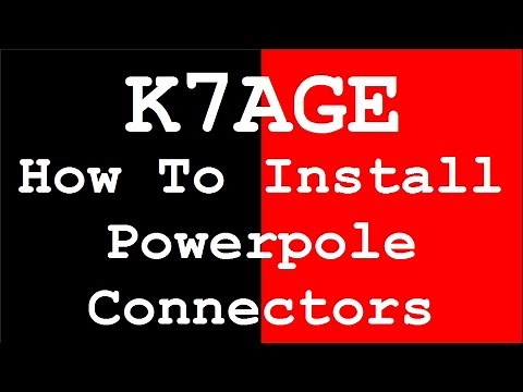 How To Install Powerpole Connectors