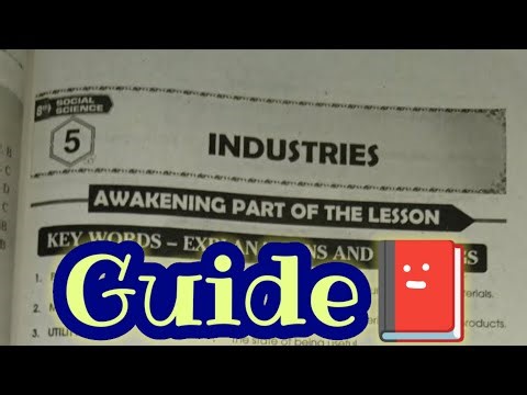 Class 8 social studies geography textbook 5th chapter industries material (guide)