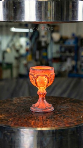 Hydraulic Compression Simulation #asmr #oddlysatisfying #hydraulicpress #metalcrushing | Asmr Iver