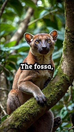 Fossa: Madagascar’s Stealthy Predator | Lemur Hunter in Action! #species #nature #facts #predator