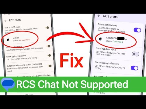 Fix RCS Chat Not Supported Problem || RCS Not Supported || How to Solve RCS Chat Not Working