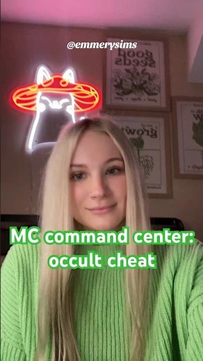 how to humanize any occult sim through MC command center! 👽#sims #thesims #sims4mods #shorts