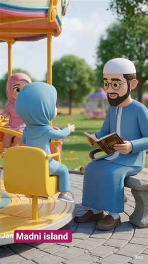 ​Surah Al-Kausar for Kids ✨ #Shorts #SurahKausar IslamicCartoons #cartoon #MadniIsland