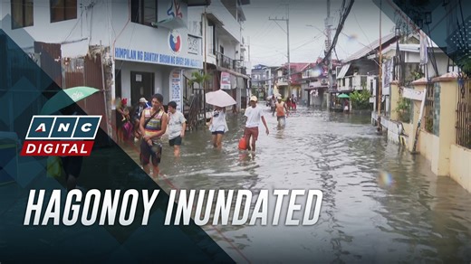 Several areas in Hagonoy, Bulacan remain submerged in flood as high tide, the recent water release from Angat Dam, and the heavy rains brought by typhoon #UwanPH late Sunday, November 9, combined to worsen the situation. | ABS-CBN News
