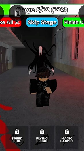 RUN FROM SLENDERMAN!😂#roblox#shorts #robloxshorts #shortsfeed