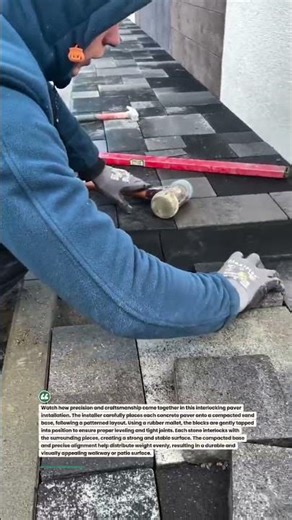 Perfect Interlocking Paver Pattern Installation #PaverPatio #Landscaping #Shorts