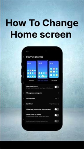 How to change home screen #homescreen #screen 📱