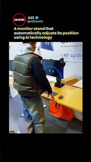 This AI Monitor Stand Moves with You!