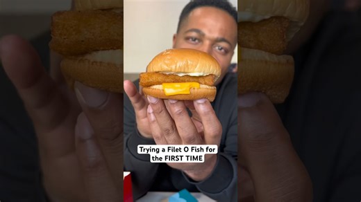 FIRST TIME Trying a Filet O Fish #foodie #foodvlog #foodblogger #mcdonalds #foodreview #fastfood #w