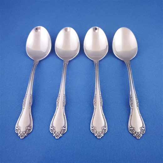 Oneida MANSFIELD ~ Soup Spoon 6 7/8" ~ Stainless ~ Beautiful Vintage Flatware ~ Sold in Sets of 4 - Etsy