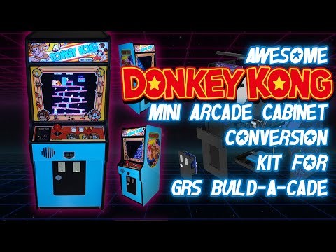 Awesome Donkey Kong Mini Arcade Conversion Kit for GRS Build-a-Cade