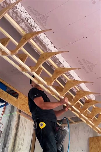 23K views · 45 reactions | Wavy Ceiling Built Step by step #Roofbuild #Curvedsheet #Ceilingart | YNP Media | Facebook