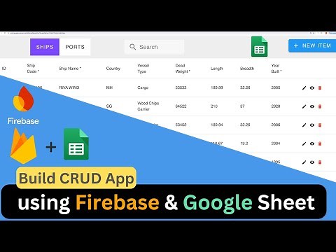 Build CRUD Web App Using Firebase & Google Sheets #firebase #appsscript#firestore