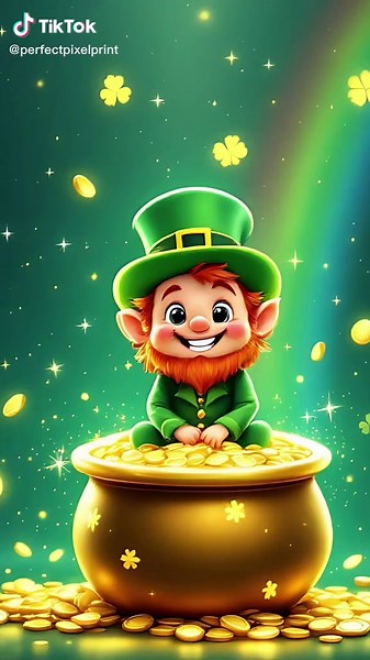 St. Patrick's Day Magical Wallpaper Design