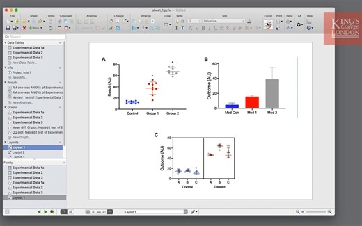 How to export your data and graphs in GraphPad Prism