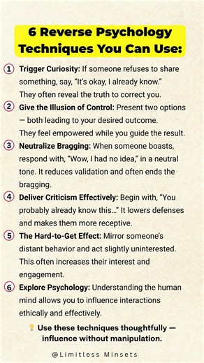 6 Reverse Psychology Techniques to Influence People 🧠 | Master Human Behavior