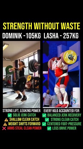 8.5K views | Strength Without Waste @darks._iz clean and jerk shows...