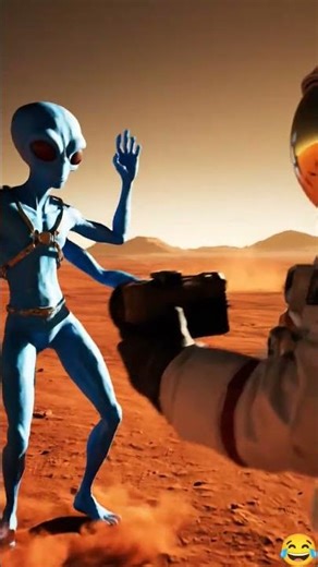 Alien Tries a TikTok Dance on Mars — and the Astronaut Can’t Believe It! #SpaceHumor #MarsMission