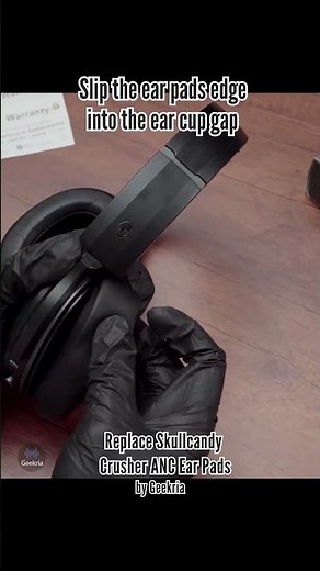 How to Replace Skullcandy Crusher ANC Headphones Ear Pads / Cushions | Geekria