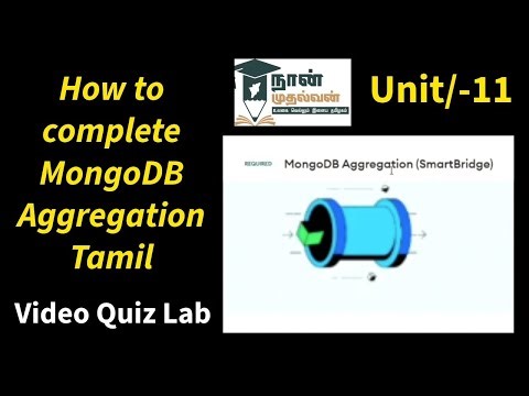 MongoDB Aggregation Unit - 11 Tamil| mongodb Node js developer path for smart bridge tamil