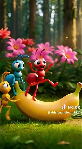 Beautiful Ants Collecting Fruits for a Grand Party