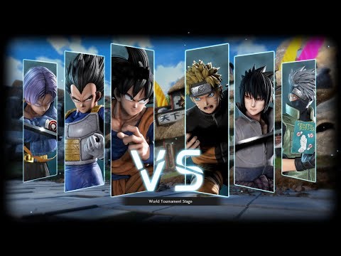 [4K] 3v3 Anime Battle: Dragon Ball vs Naruto | Goku, Vegeta, Trunks vs Naruto, Sasuke, Kakashi
