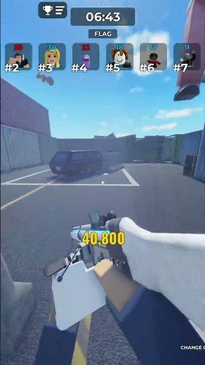 Roblox Gunfight Arena | LASER GUN DOMINATION! #shorts #gunfightarena #roblox