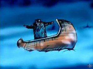 La Chasse-Galerie - La Légende du Canot D'écorce Court Métrage D'animation - ONF - 1996 (10 Min.) Un court métrage d'animation inspiré par La légende du canot d'écorce, mieux connue sous le nom de La chasse-galerie. Publié pour la première fois en 1891 par Honoré Beaugrand, ce conte folklorique raconte l'histoire de bûcherons qui, partis travailler dans un camp isolé dans la vallée de la rivière Gatineau pour l'hiver, concluent un pacte avec le diable pour pouvoir passer la veille du jour de l'A