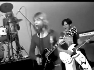 The musician who turned Tommy Bolin onto the echoplex in 1969 - Rick Derringer here in 1973 with Edgar Winter, Chuck Ruff, Dan Hartman and Jerry Weems. From DKRC. | Tommy Bolin Archives