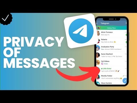 How to modify the privacy of messages in Telegram?